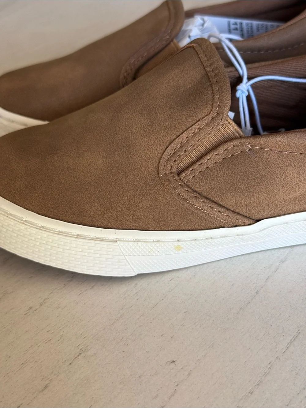 The Children's Place Brown Slip-On Kids Sneakers
